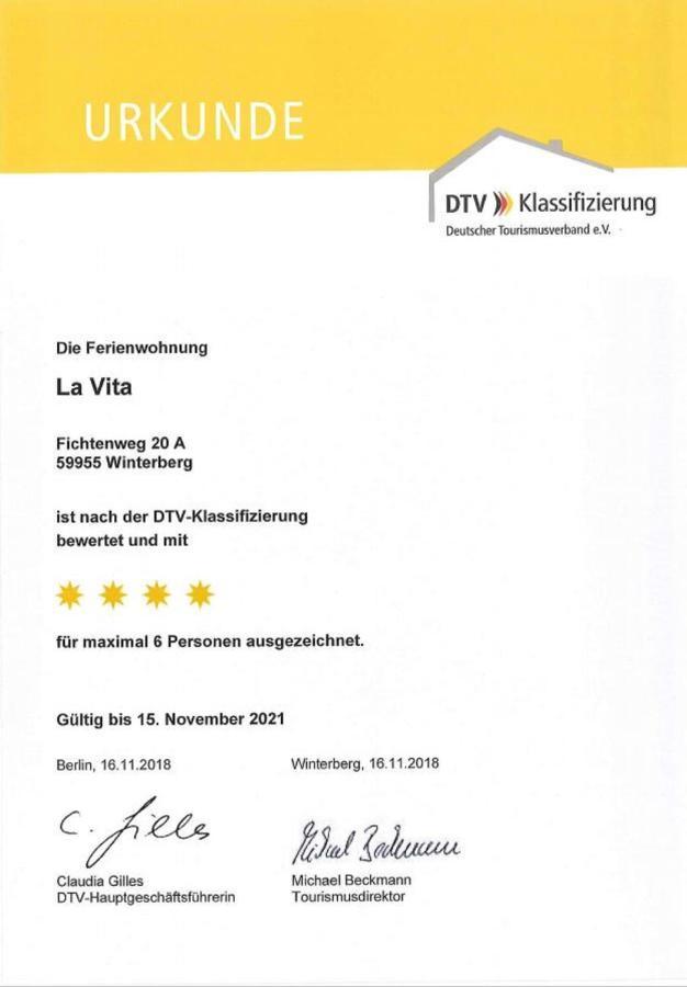 Ferienwohnung La Vita Winterberg Exterior foto